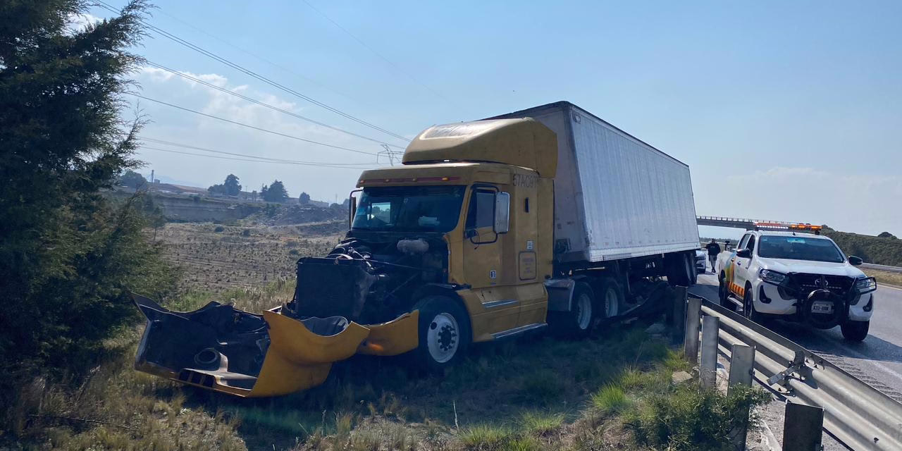 Accidente en autopista Perote-Xalapa