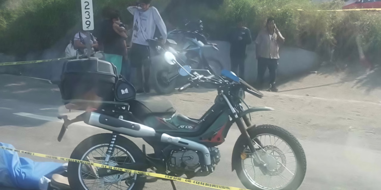 Fallece motociclista en la carretera Cardel- Veracruz