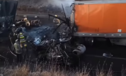 Accidente de tres tráileres en carretera de Aguascalientes