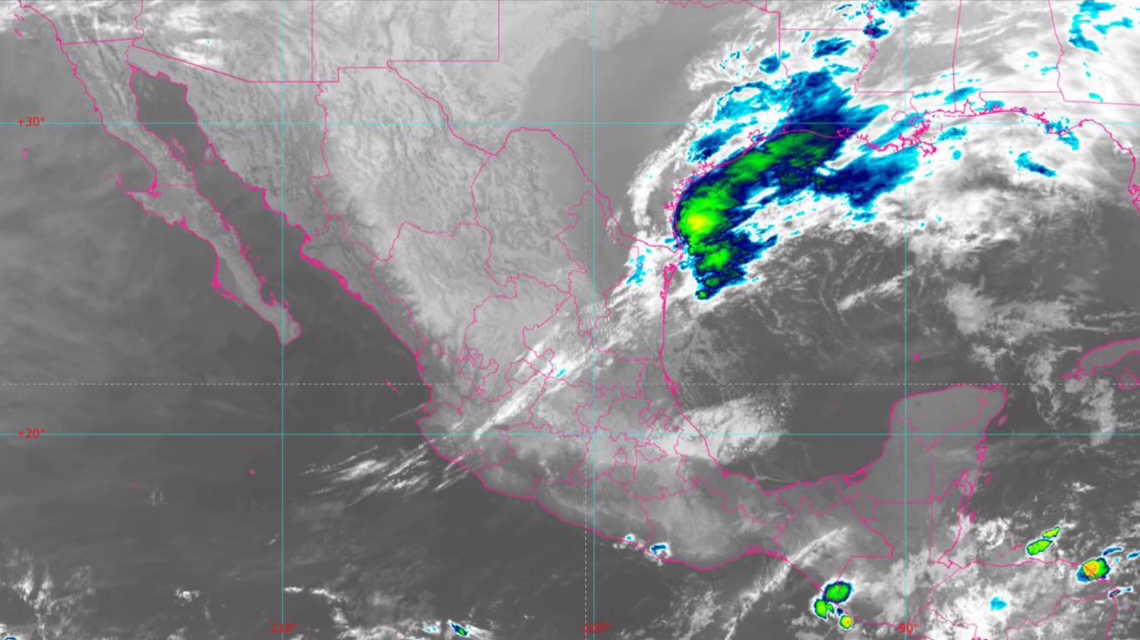SE PREVÉN LLUVIAS PUNTUALES FUERTES CON DESCARGAS ELÉCTRICAS EN ZONAS DE TAMAULIPAS
