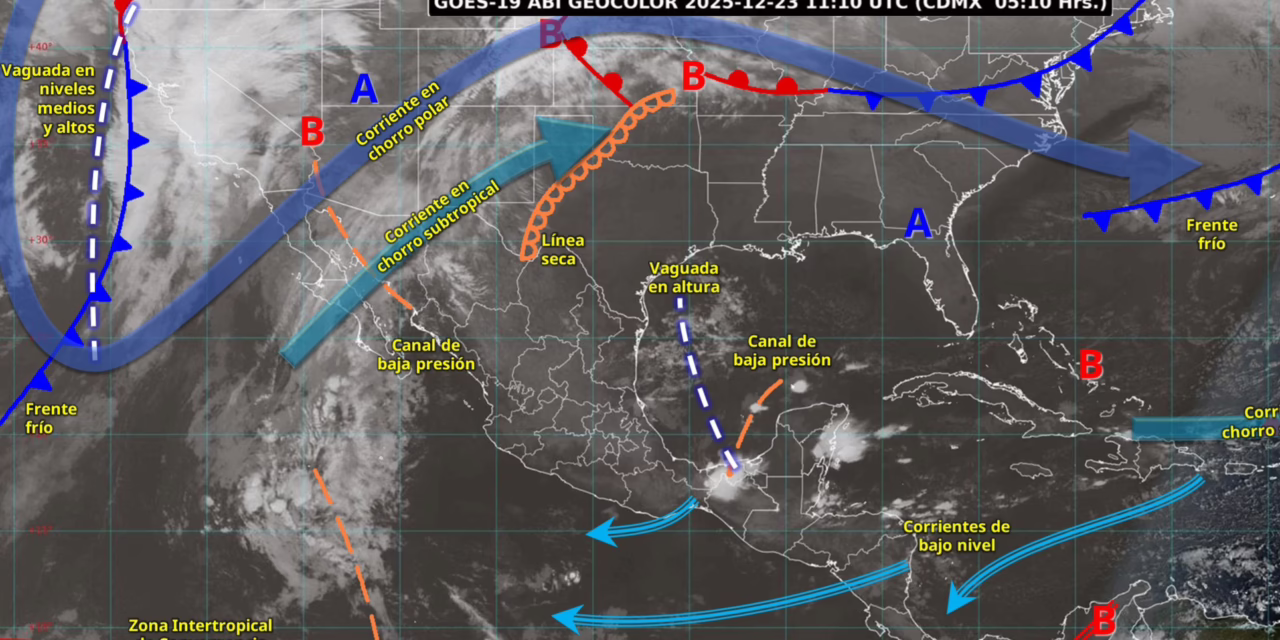 LLUVIAS PUNTUALES MUY FUERTES EN ZONAS DE BAJA CALIFORNIA, VERACRUZ, OAXACA, CHIAPAS, TABASCO, CAMPECHE Y QUINTANA ROO