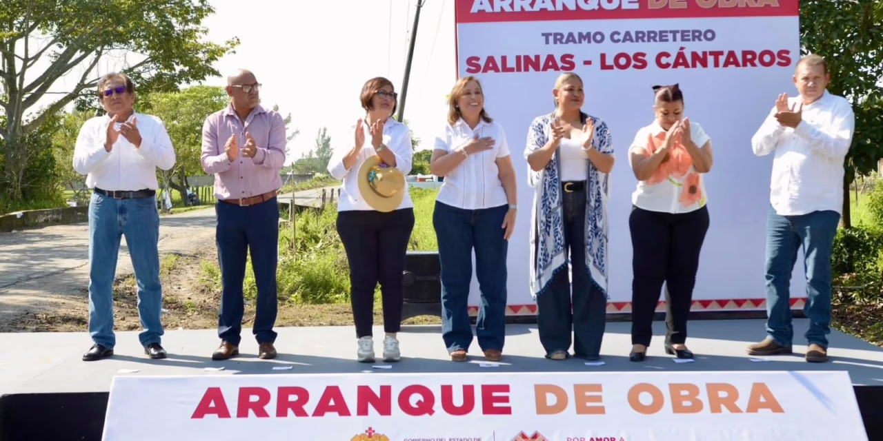 Cumple Rocío Nahle y arranca rehabilitación del camino Salinas–Los Cántaros