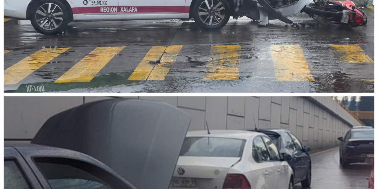 Dos accidentes esta tarde en Xalapa: