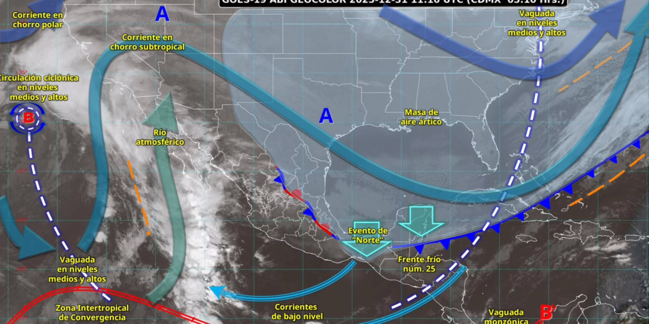 LLUVIAS FUERTES A MUY FUERTES EN LA PENÍNSULA DE BAJA CALIFORNIA, SONORA, VERACRUZ, OAXACA, CHIAPAS Y TABASCO