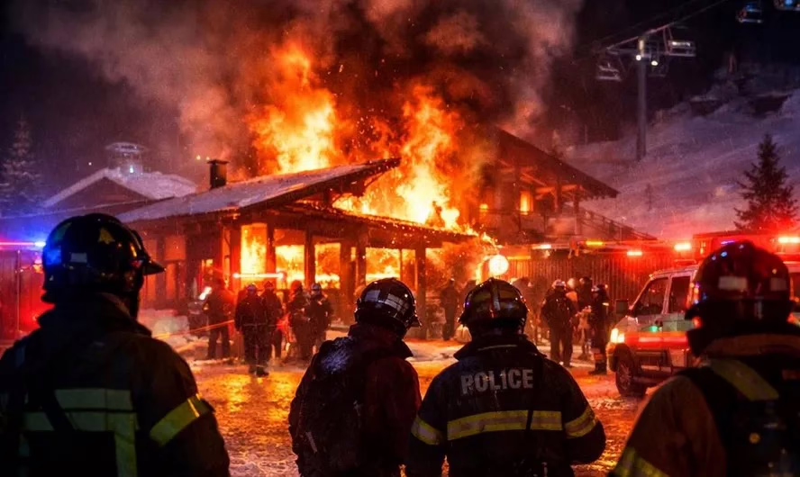 Al menos 40 personas fallecieron y más de 100 resultaron heridas tras un incendio registrado en un centro turístico de esquí, en Suiza.