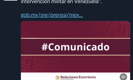 México condena intervención militar en Venezuela