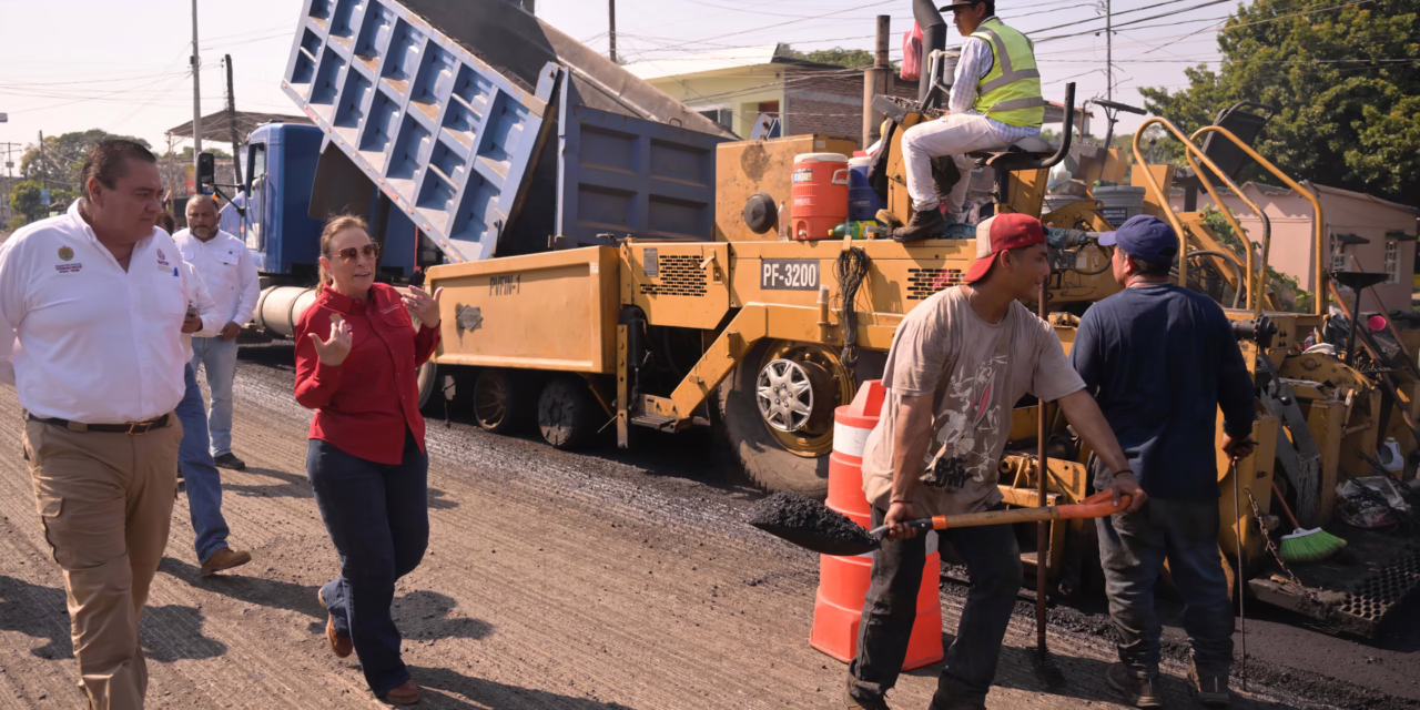 Rocío Nahle encabeza supervisión directa de carreteras en Tlalixcoyan e Ignacio de la Llave
