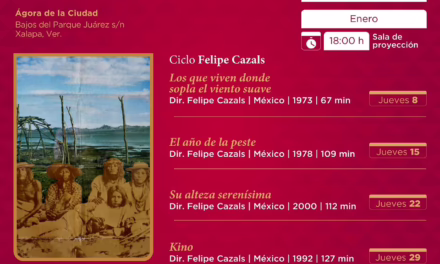 Ciclo de cine en honor a Felipe Cazals en el Ágora de la Ciudad
