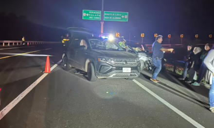 Accidente en la carretera 180 Cardel- Poza Rica