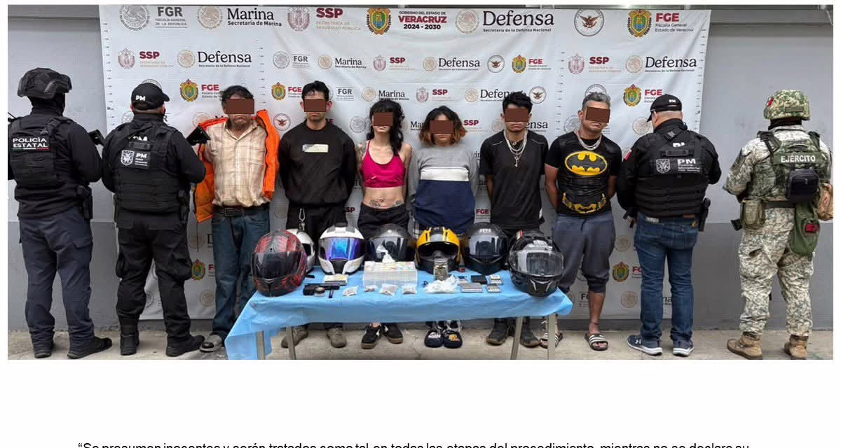 Seis personas detenidas y objetos asegurados en operativo de cateo con fuerzas federales y estatales en Xalapa