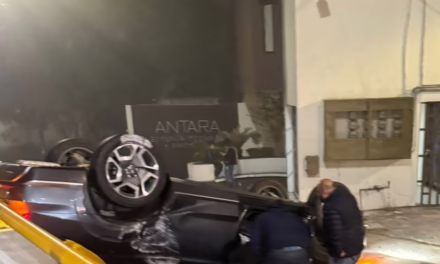 Volcadura en Circuito Presidentes moviliza a cuerpos de emergencia esta noche