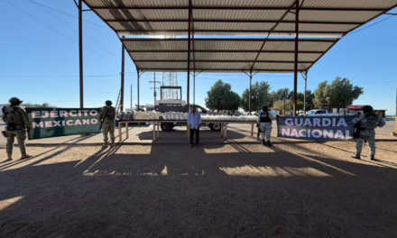 García Harfuch informó el aseguramiento metanfetaminas en San Luis Río Colorado.