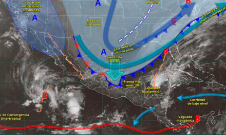 EVENTO DE “NORTE” FUERTE A MUY FUERTE EN EL GOLFO DE MÉXICO, E INTENSO EN EL ISTMO Y GOLFO DE TEHUANTEPEC.