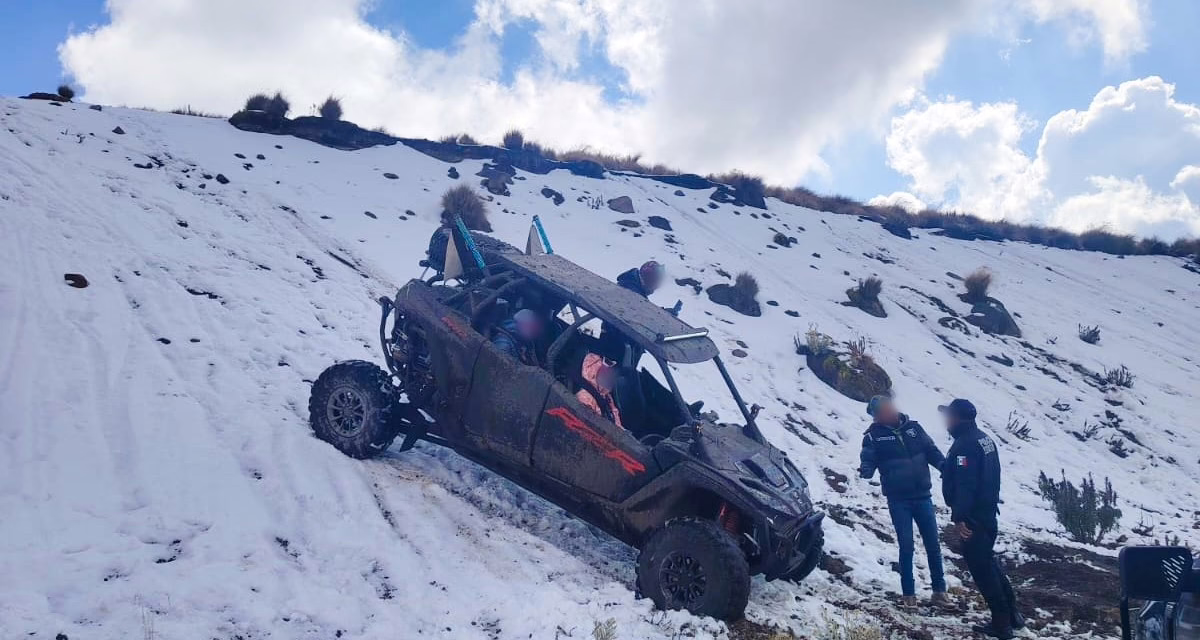 Detienen a hombre por pasear con Razer en Nevado de Toluca
