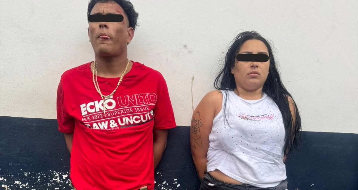 SSP y Policía Municipal detuvieron a pareja por presunto robo con violencia