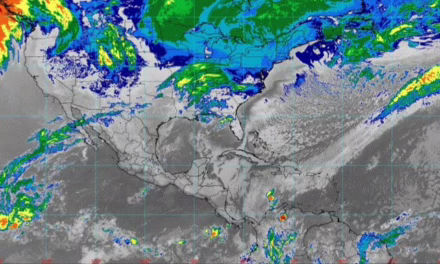 Circulación anticiclónica sobre el golfo de México originará viento de componente sur (surada) con rachas de 40 a 60 km/h en Tamaulipas y Veracruz