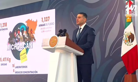 Extorsión en Michoacán disminuye en 13.8%, según Harfuch