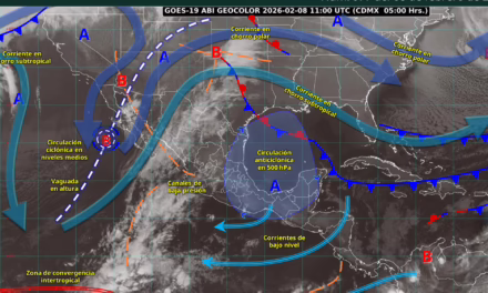 CONDICIONES PARA CAÍDA DE AGUANIEVE O NIEVE EN ZONAS ALTAS DE SONORA, CHIHUAHUA Y DURANGO