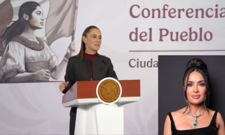 La presidenta Claudia Sheinbaum informó que la la actriz veracruzana Salma Hayek vendrá a México este domingo.