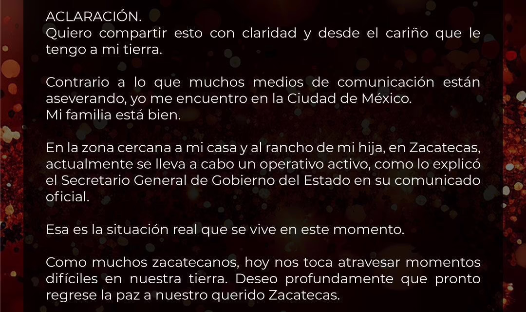 Mi familia está bien”: Pepe Aguilar aclara situación tras ataque cerca de su rancho