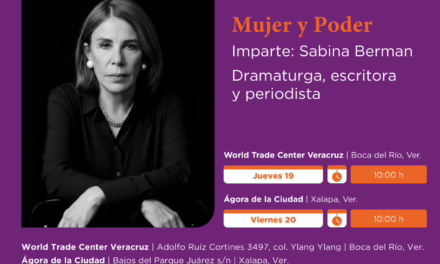 Invita SECVER a la conferencia magistral Mujer y Poder, impartida por Sabina Berman