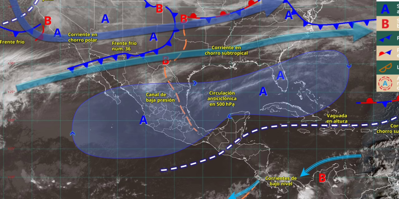 SE PRONOSTICAN VIENTOS FUERTES EN ESTADOS DEL NOROESTE Y NORTE DE MÉXICO, ASÍ COMO LA POSIBLE CAÍDA DE NIEVE O AGUA NIEVE EN SIERRAS DE BAJA CALIFORNIA.