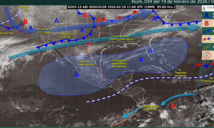 SE PRONOSTICAN VIENTOS FUERTES EN ESTADOS DEL NOROESTE Y NORTE DE MÉXICO, ASÍ COMO LA POSIBLE CAÍDA DE NIEVE O AGUA NIEVE EN SIERRAS DE BAJA CALIFORNIA.