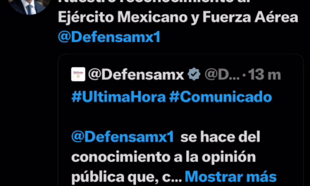 OMAR GARCÍA HARFUCH RECONOCE LABOR DEL EJÉRCITO Y FUERZA AÉREA