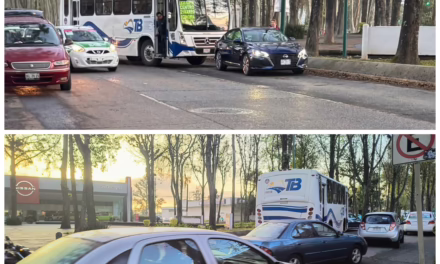 Accidente de tránsito en la avenida Xalapa genera caos vehicular frente al ISSSTE