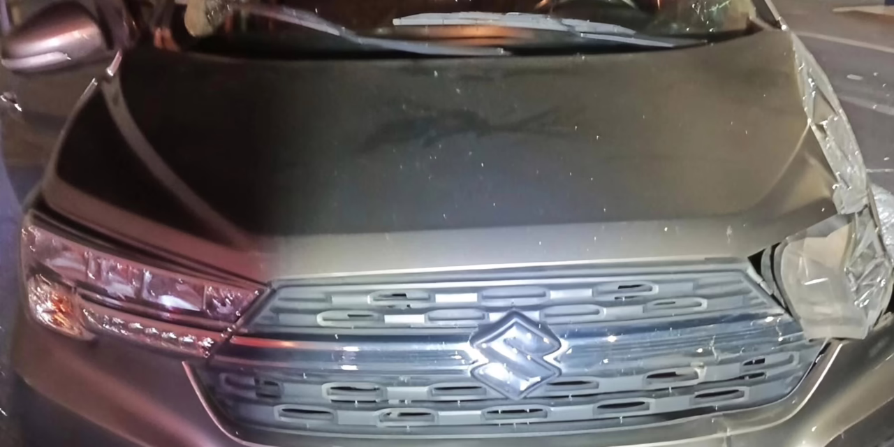 Camioneta Suzuki se accidenta en la Avenida Lázaro Cárdenas