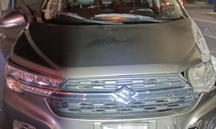 Camioneta Suzuki se accidenta en la Avenida Lázaro Cárdenas