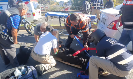 Motociclistas lesionados en el Bulevar Xalapa-Banderilla