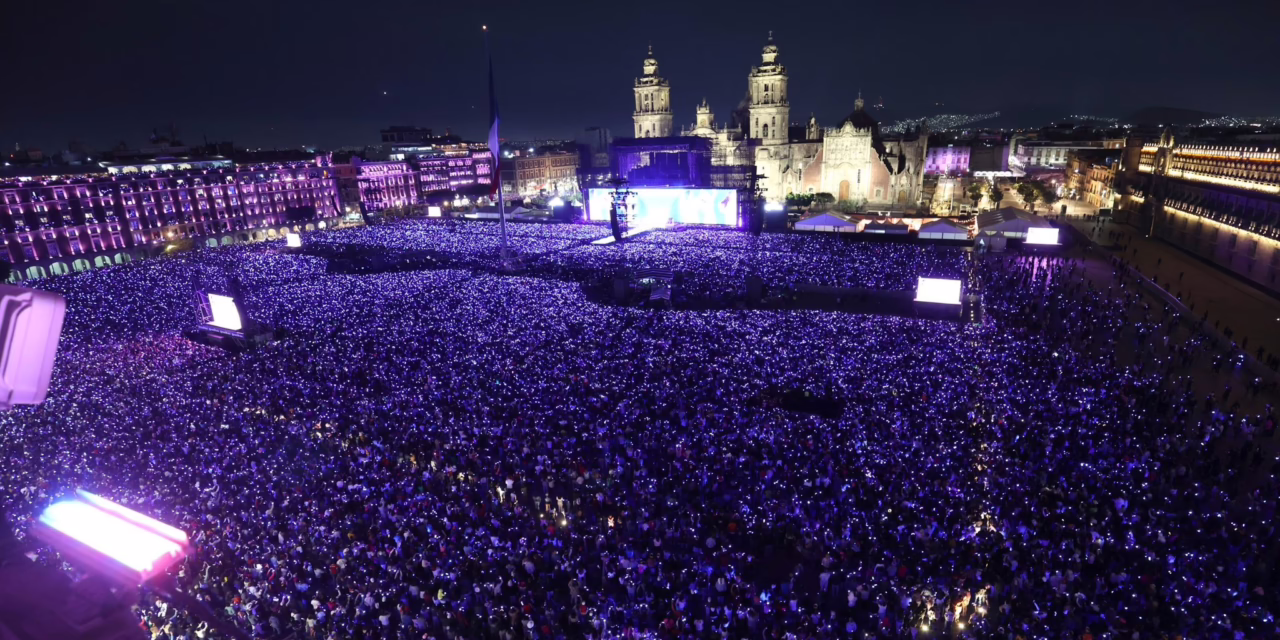 Noche histórica de Shakira rompe récord en el Zócalo de la Ciudad de México, más de 400 mil asistentes 