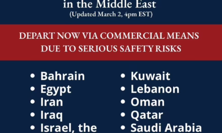 Departamento de Estado de EU pide salir de Medio Oriente