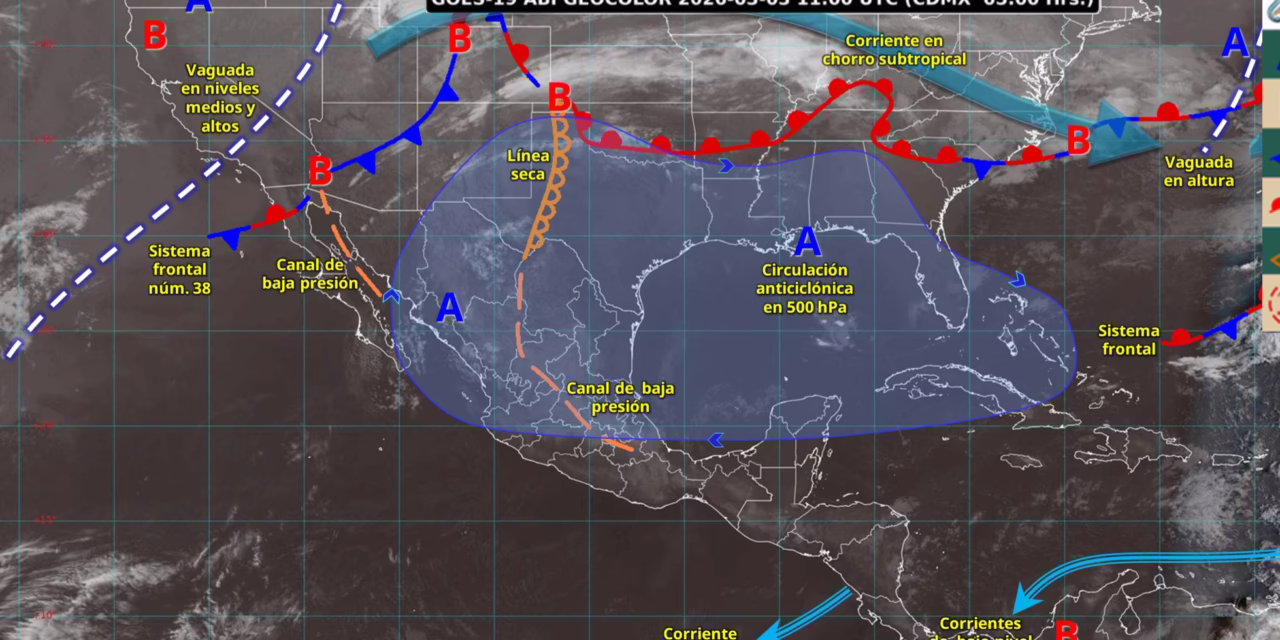 SE PREVÉN LLUVIAS PUNTUALES FUERTES EN JALISCO Y CHIAPAS