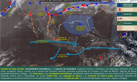 PRONÓSTICO DE LLUVIAS FUERTES EN CHIAPAS, CAMPECHE, YUCATÁN Y QUINTANA ROO