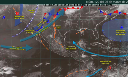 PRONÓSTICO DE LLUVIAS FUERTES EN CHIAPAS, CAMPECHE Y QUINTANA ROO