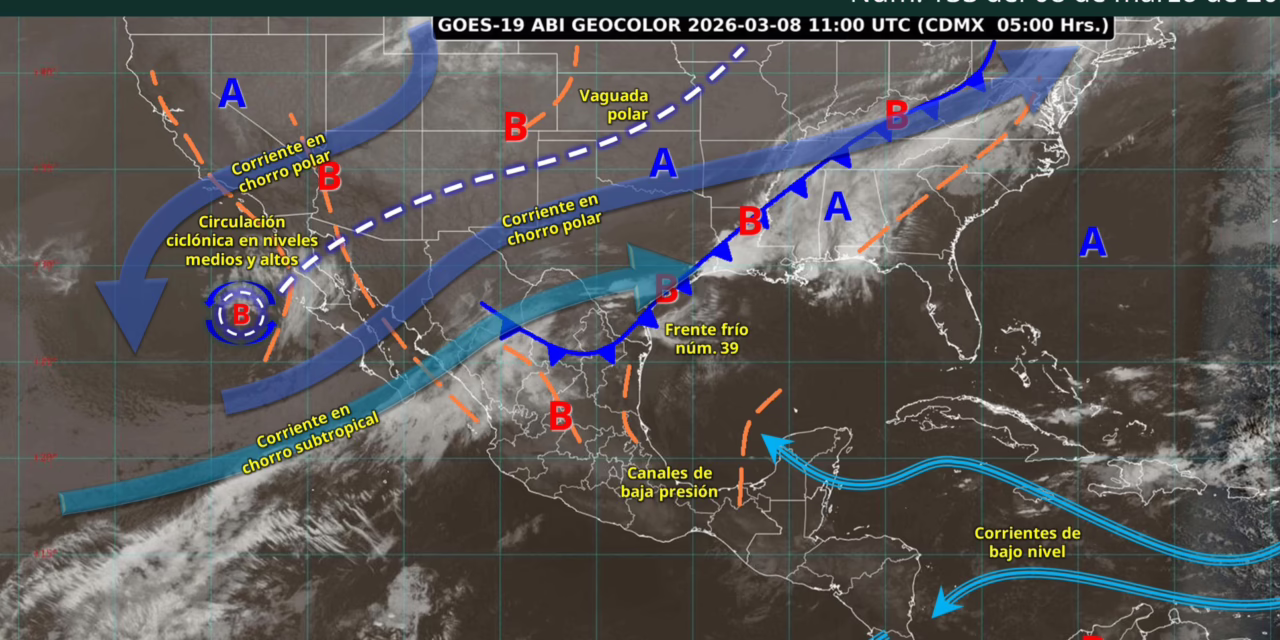 PRONÓSTICO DE LLUVIAS FUERTES EN COAHUILA, NUEVO LEÓN, TAMAULIPAS Y SAN LUIS POTOSÍ