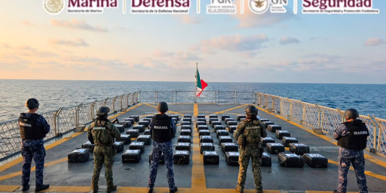 Marina asegura 2 toneladas de cocaína en Acapulco, informó Omar García Harfuch