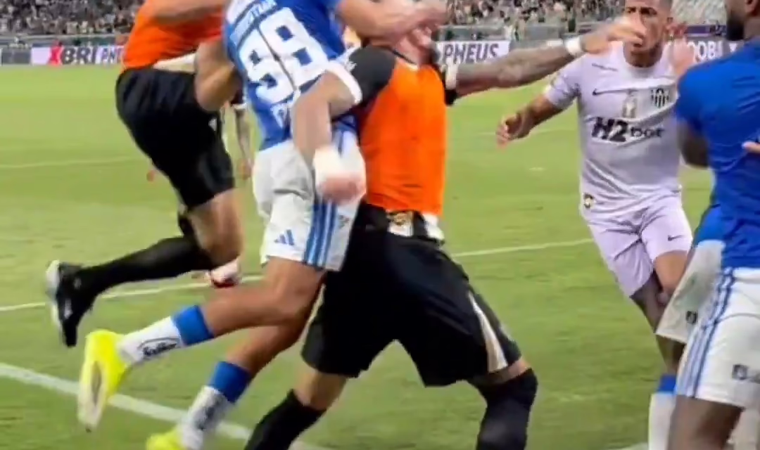 Video:La final del torneo en Brasil entre el Atlético Mineiro y Cruzeiro terminó con 23 futbolistas expulsados