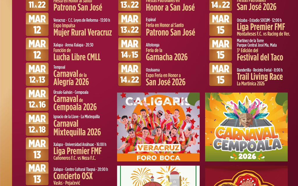 Veracruz está de moda con una semana de fiestas, música y gastronomía