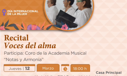Invita la SECVER a Recital del Coro de Mujeres, Voces del Alma