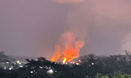 Se registra fuerte incendio en la zona de Corral Falso; llamas son visibles desde Miradores
