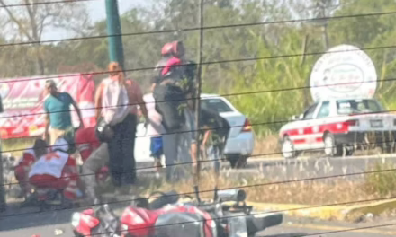 Accidente en la Xalapa-Coatepec: Motociclista herido a la altura de Pacho Viejo