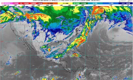 LLUVIAS PUNTUALES TORRENCIALES EN TABASCO (SUR) Y CHIAPAS (NORTE), ASÍ COMO EVENTO DE NORTE MUY FUERTE A INTENSO EN EL GOLFO DE MÉXICO