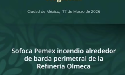 PEMEX CONTROLA INCENDIO CERCA DE LA REFINERÍA OLMECA EN TABASCO