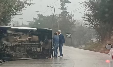 Video:Accidente y volcadura en la carretera Las Trancas – Coatepec