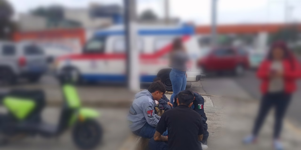 Motociclista lesionado tras colisión en el bulevar Xalapa-Banderilla