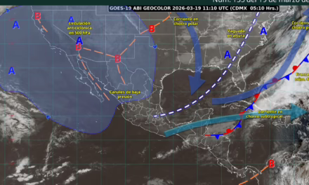 SE PREVÉN LLUVIAS PUNTUALES FUERTES EN ZONAS DE TABASCO Y CHIAPAS