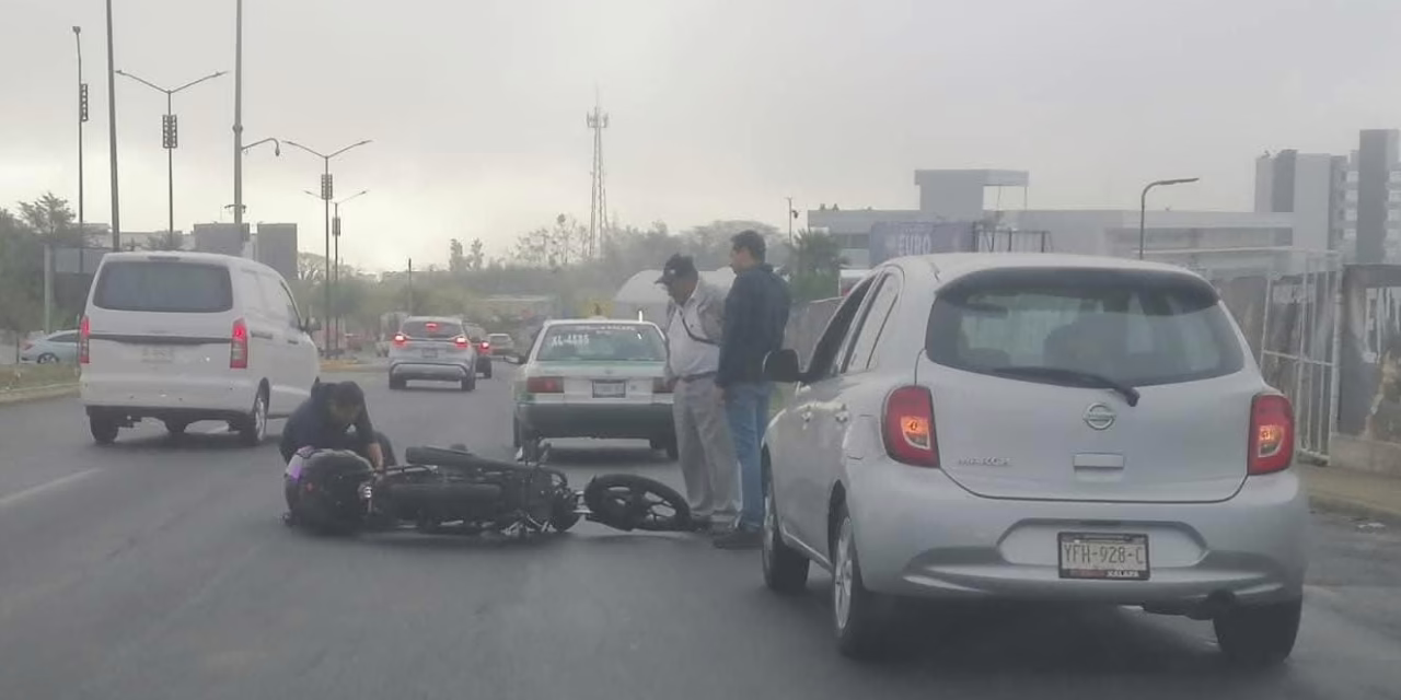 Accidente a la altura de La Pradera deja un motociclista lesionado esta mañana